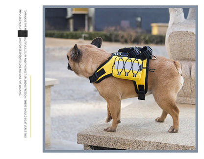 Dog Saddle Bag Backpack | Waterproof Tactical Pack for Hiking &amp; Camping