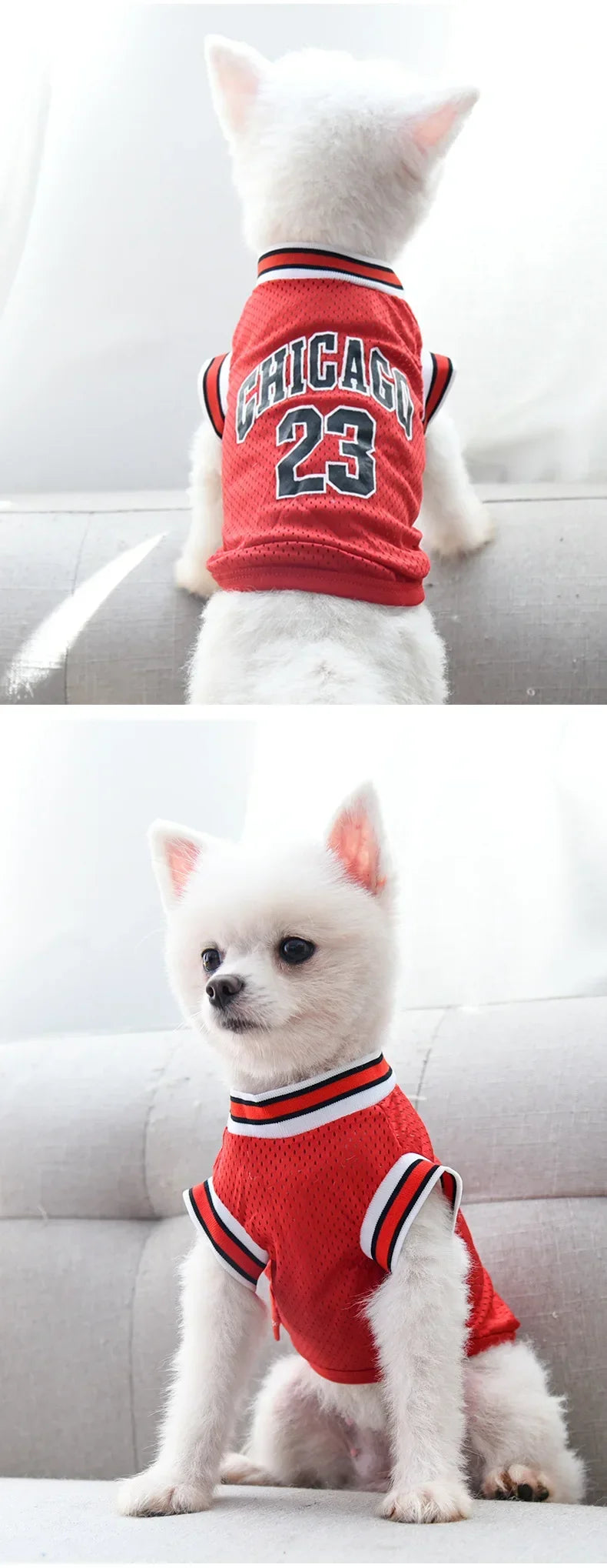 Breathable Mesh Dog Clothes Sport Large Dog Jersey Basketball Clothin Puppy T-Shirts Summer Pet Cat Shirt Prevent hair loss