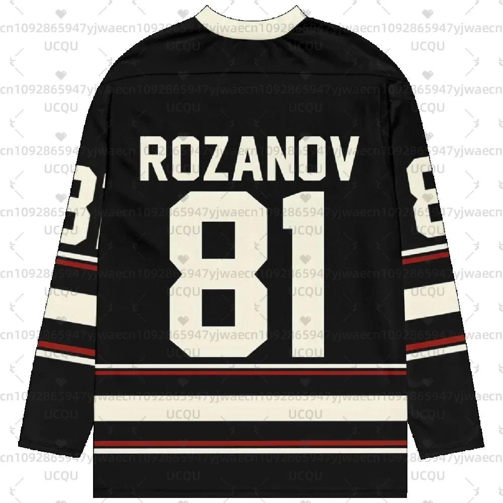 Heated Rivalry Hockey Jersey Long Sleeves Tee Women Men Rozanov 81 HOLLANDER NO.24 T-shirt Unisex Tops