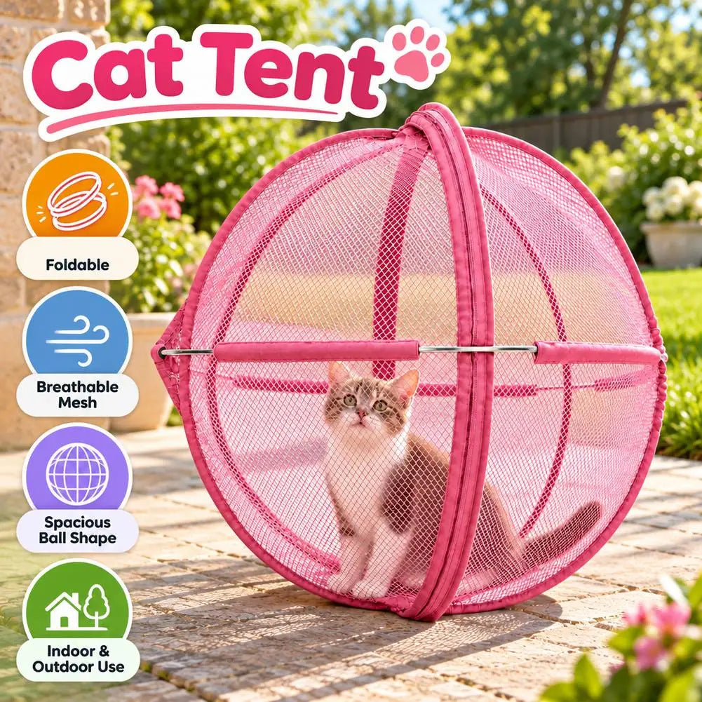 Foldable Pop-Up Cat Playpen Ball – 68 cm