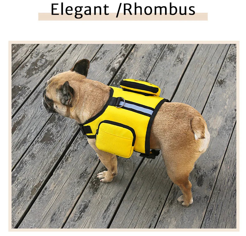 Dog Saddle Bag Backpack | Waterproof Tactical Pack for Hiking &amp; Camping