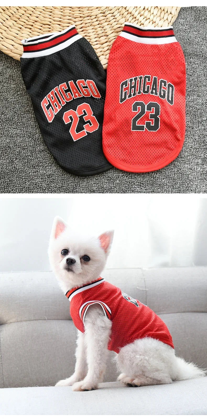 Breathable Mesh Dog Clothes Sport Large Dog Jersey Basketball Clothin Puppy T-Shirts Summer Pet Cat Shirt Prevent hair loss