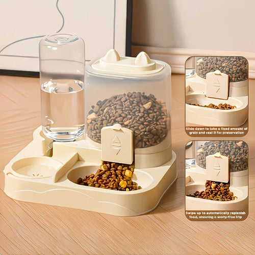 2-in-1 Cat Feeder and Water Dispenser