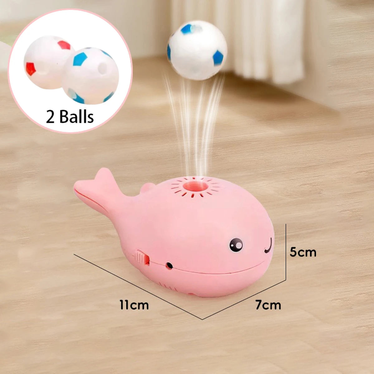 Whale-Shaped Floating Ball Cat Toy