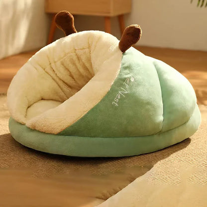 Slipper Shaped Dog Bed | Cozy Foldable Washable Pet House for Small Dogs &amp; Cats