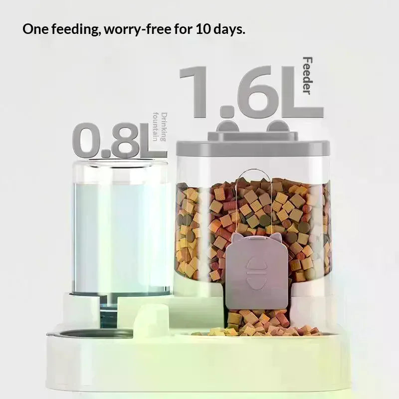2-in-1 Pet Food and Water Dispenser