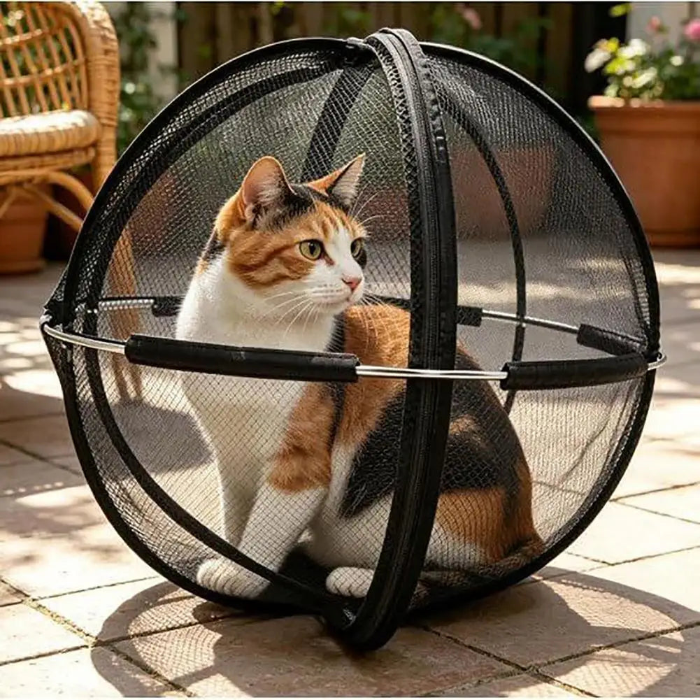 Foldable Pop-Up Cat Playpen Ball – 68 cm