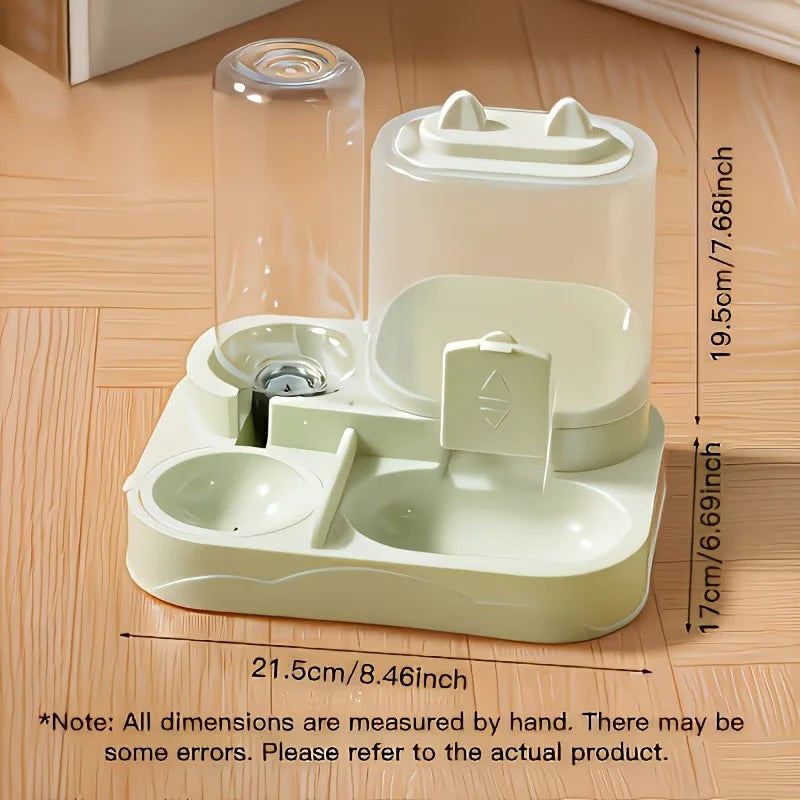 2-in-1 Cat Feeder and Water Dispenser