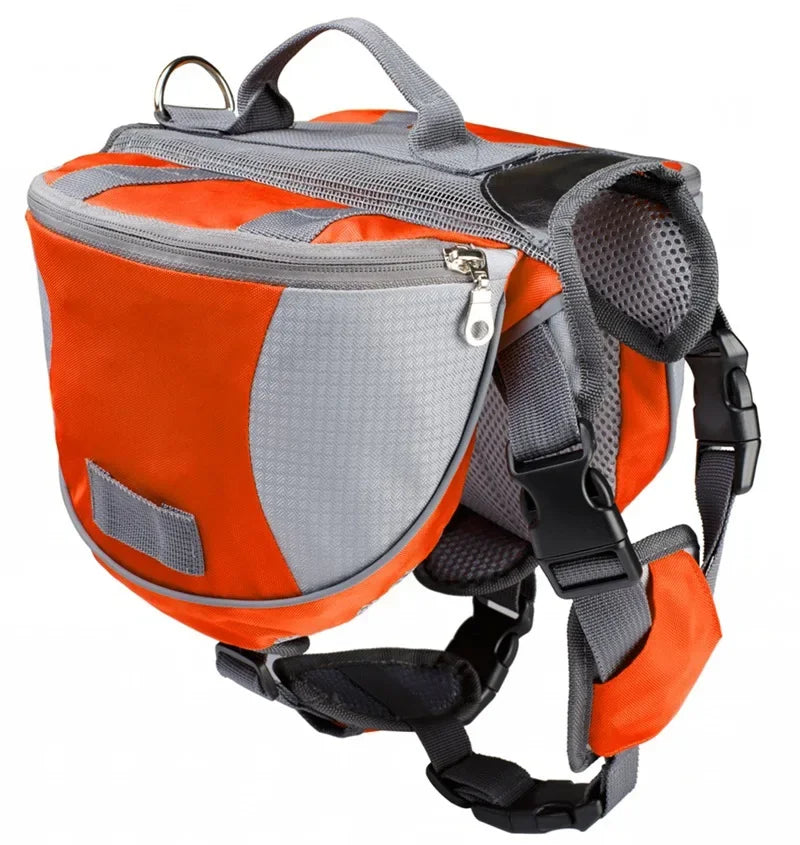 Reflective Dog Saddle Bag Harness | Adjustable Carrier for Hiking, Camping &amp; Travel