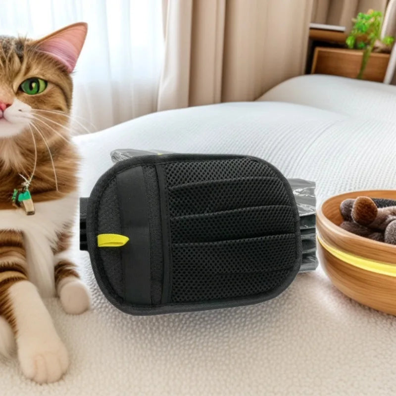 Pet Grooming Glove Dog Cat Hair Remover Wet Cleaning Glove Soft Massage Brush Polyester Grooming Tool For Pets 1-5PCS