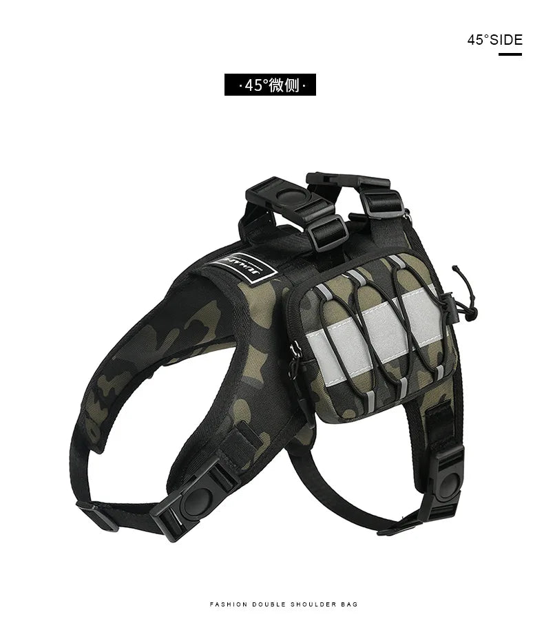 Dog Saddle Bag Backpack | Waterproof Tactical Pack for Hiking &amp; Camping