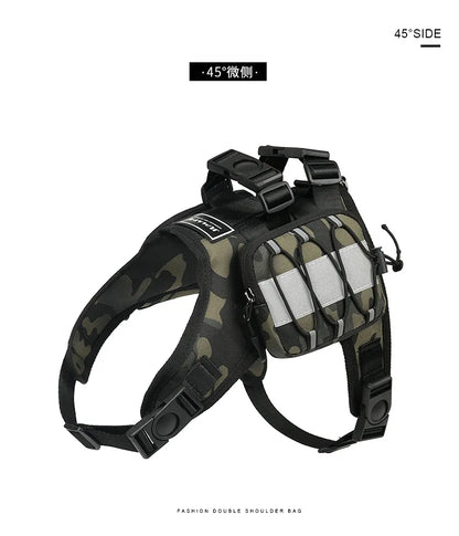 Dog Saddle Bag Backpack | Waterproof Tactical Pack for Hiking &amp; Camping