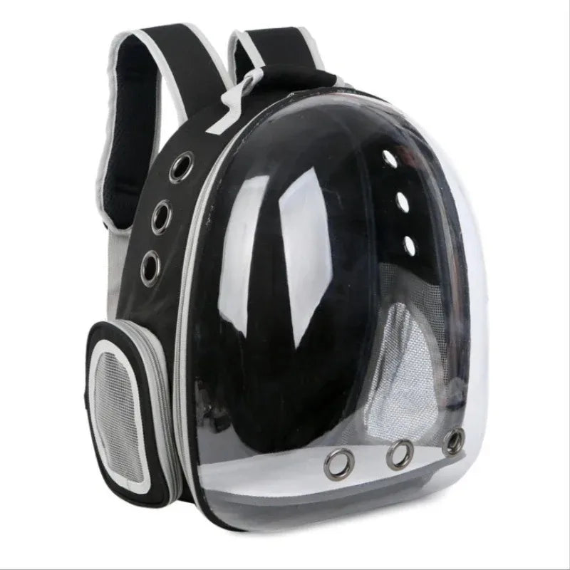 Space Capsule Pet Backpack | Transparent Breathable Carrier for Cats &amp; Small Dogs