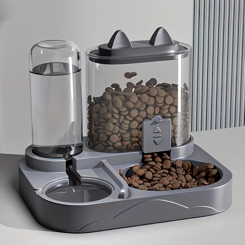2-in-1 Cat Feeder and Water Dispenser