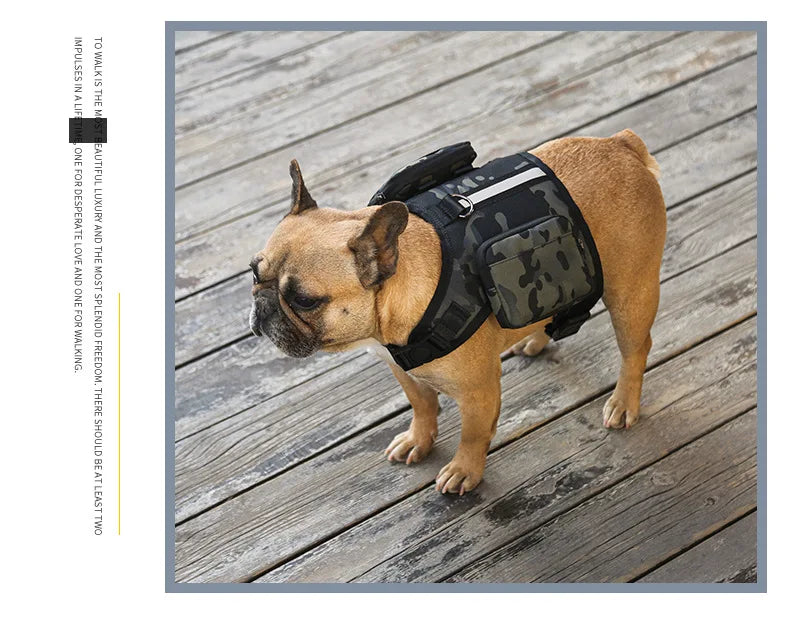 Dog Saddle Bag Backpack | Waterproof Tactical Pack for Hiking &amp; Camping