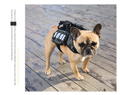 Dog Saddle Bag Backpack | Waterproof Tactical Pack for Hiking &amp; Camping