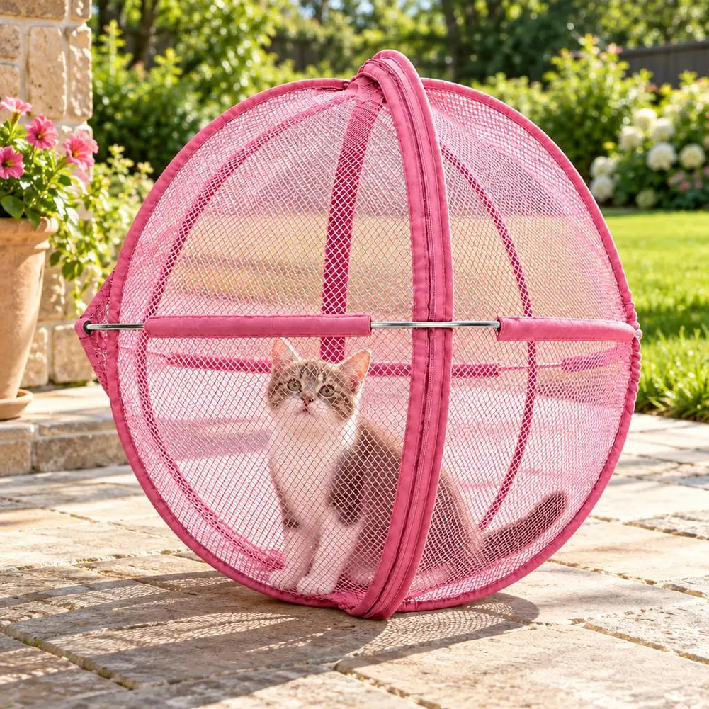 Foldable Pop-Up Cat Playpen Ball – 68 cm