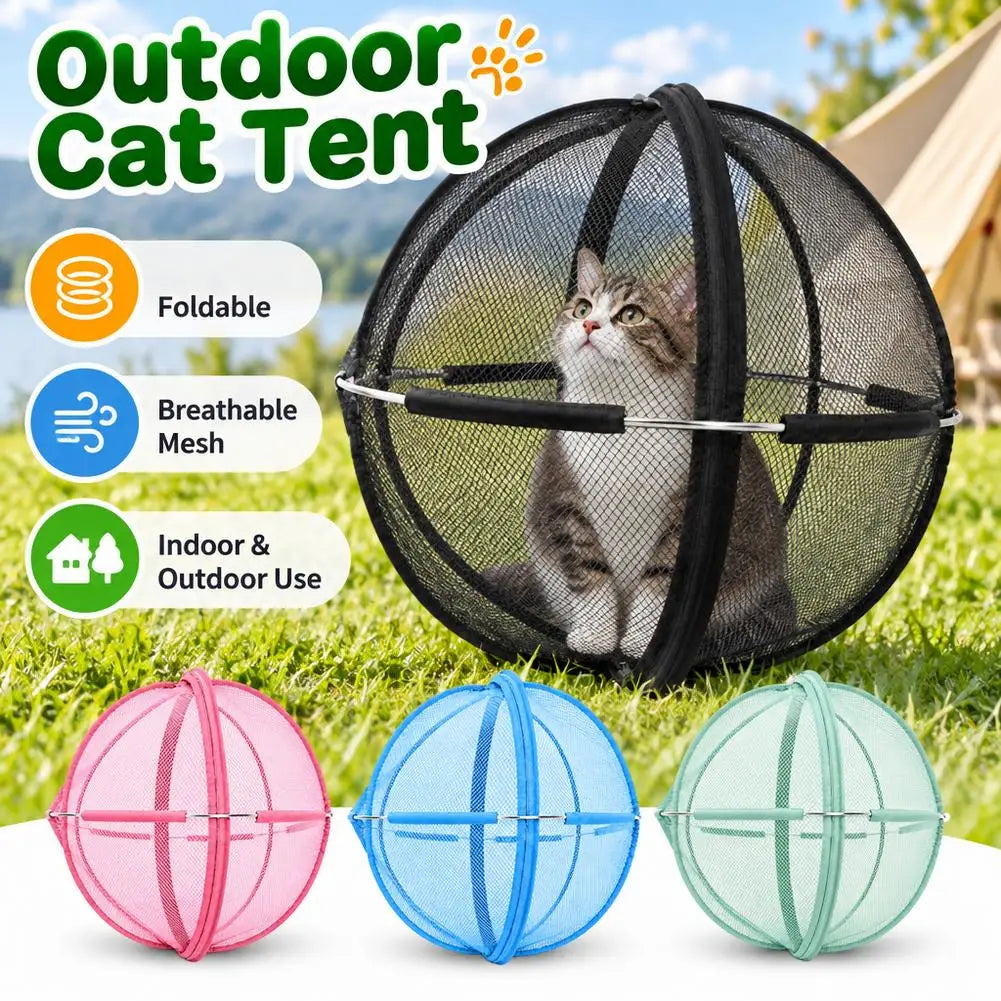 Foldable Pop-Up Cat Playpen Ball – 68 cm