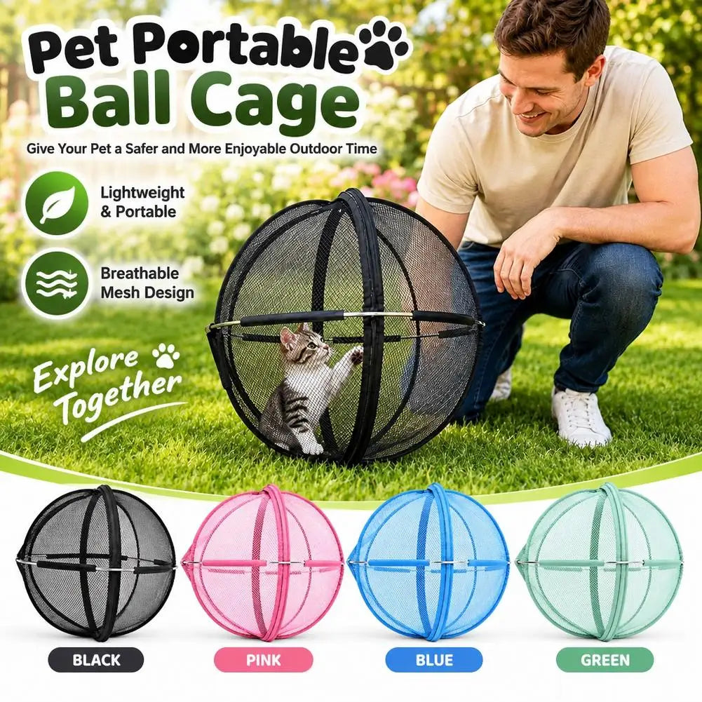 Foldable Pop-Up Cat Playpen Ball – 68 cm