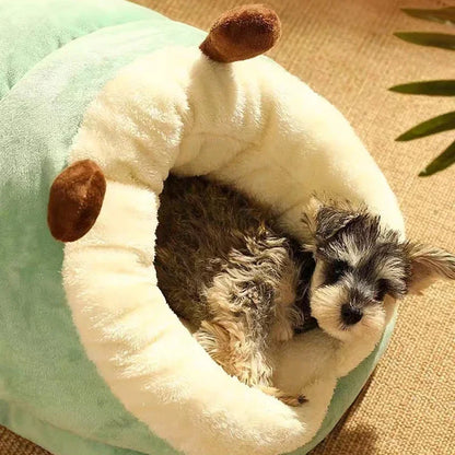 Slipper Shaped Dog Bed | Cozy Foldable Washable Pet House for Small Dogs &amp; Cats
