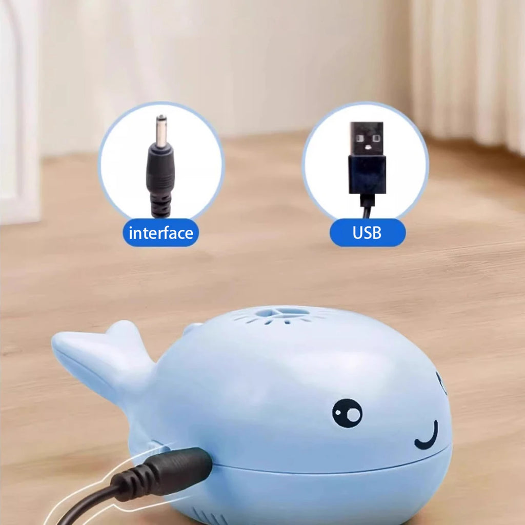 Whale-Shaped Floating Ball Cat Toy