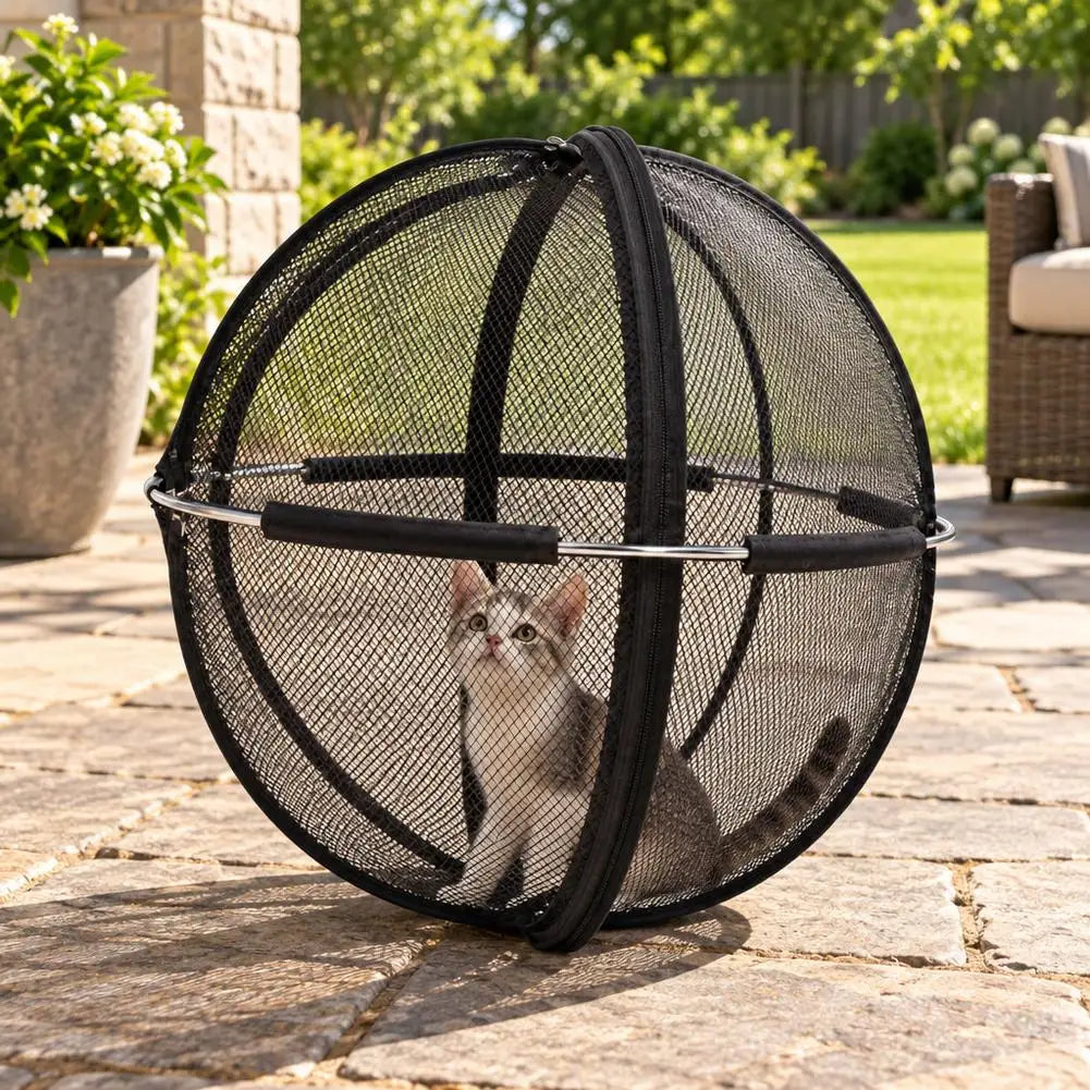 Foldable Pop-Up Cat Playpen Ball – 68 cm