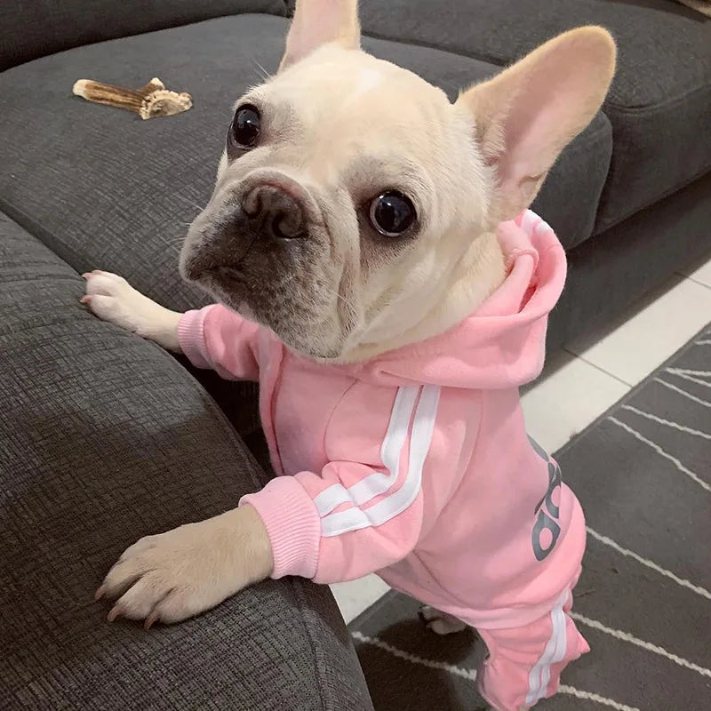 Pet Clothes French Bulldog Dog Costume Pet Jumpsuit Pug Pets Dogs Clothing for Small Medium Dogs Puppy Outfit Hooded sweatshirt