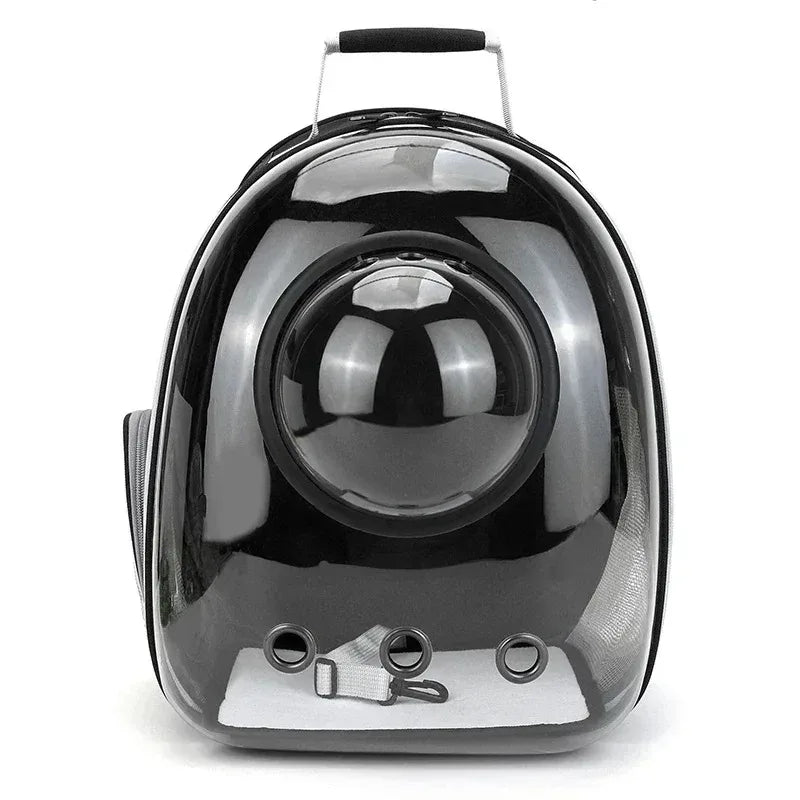 Space Capsule Pet Backpack | Transparent Breathable Carrier for Cats &amp; Small Dogs