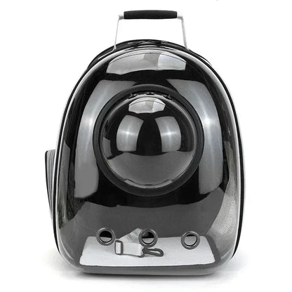 Space Capsule Pet Backpack | Transparent Breathable Carrier for Cats &amp; Small Dogs