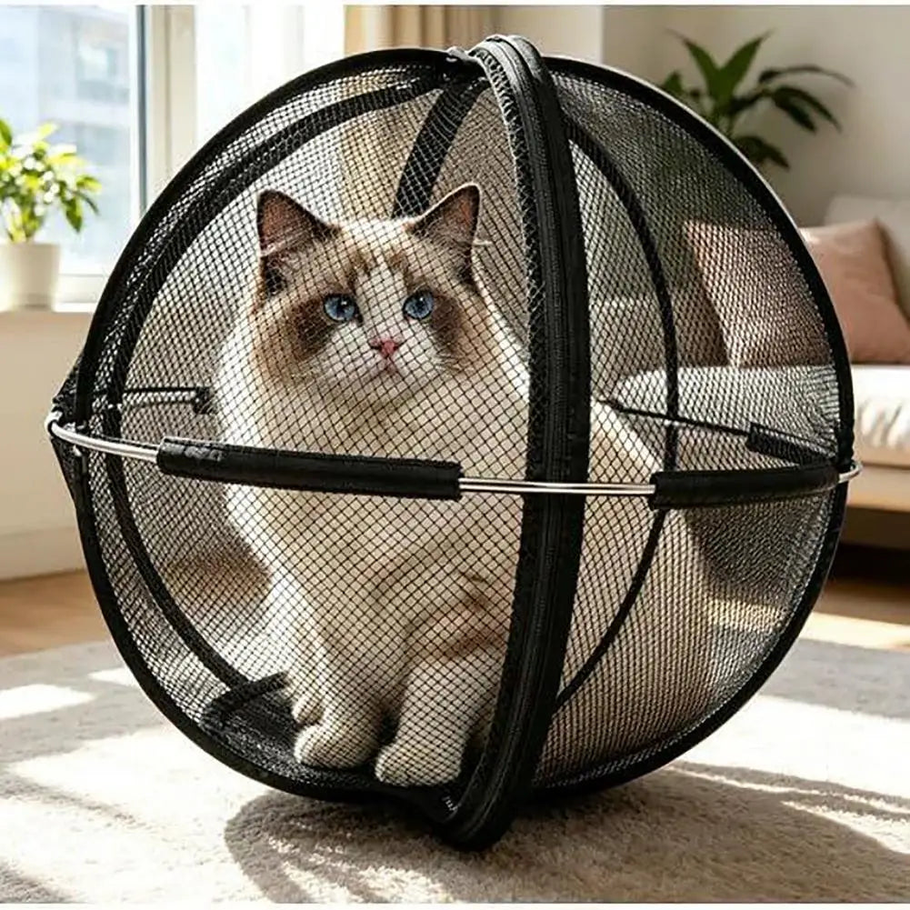 Foldable Pop-Up Cat Playpen Ball – 68 cm