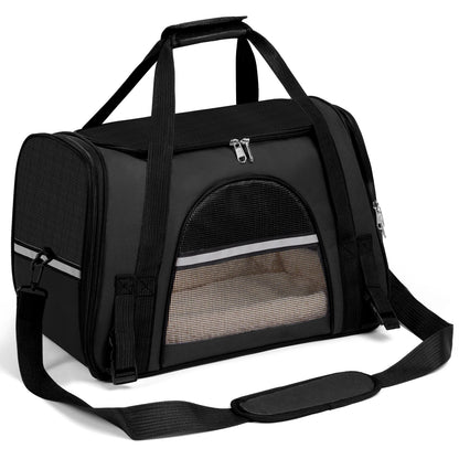 Soft-Sided Pet Carrier Bag | Airline Approved | Up to 15 lbs
