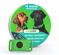 Dog Flea and Tick Collar Kit, Waterproof Adjustable Pet Protection Collar with Flea Pendant, Natural Outdoor Repellent for Small