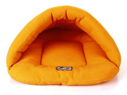 Slipper-Shaped Pet Bed Cave – Warm Cotton Sleeping Nest for Small Dogs &amp; Cats