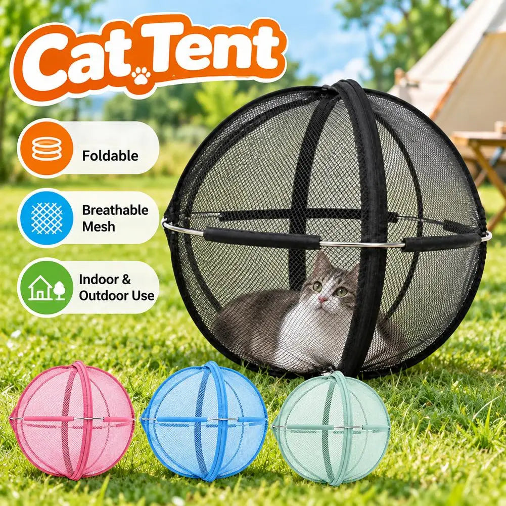 Foldable Pop-Up Cat Playpen Ball – 68 cm
