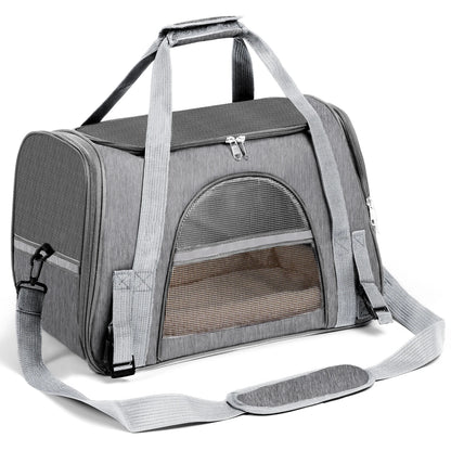 Soft-Sided Pet Carrier Bag | Airline Approved | Up to 15 lbs