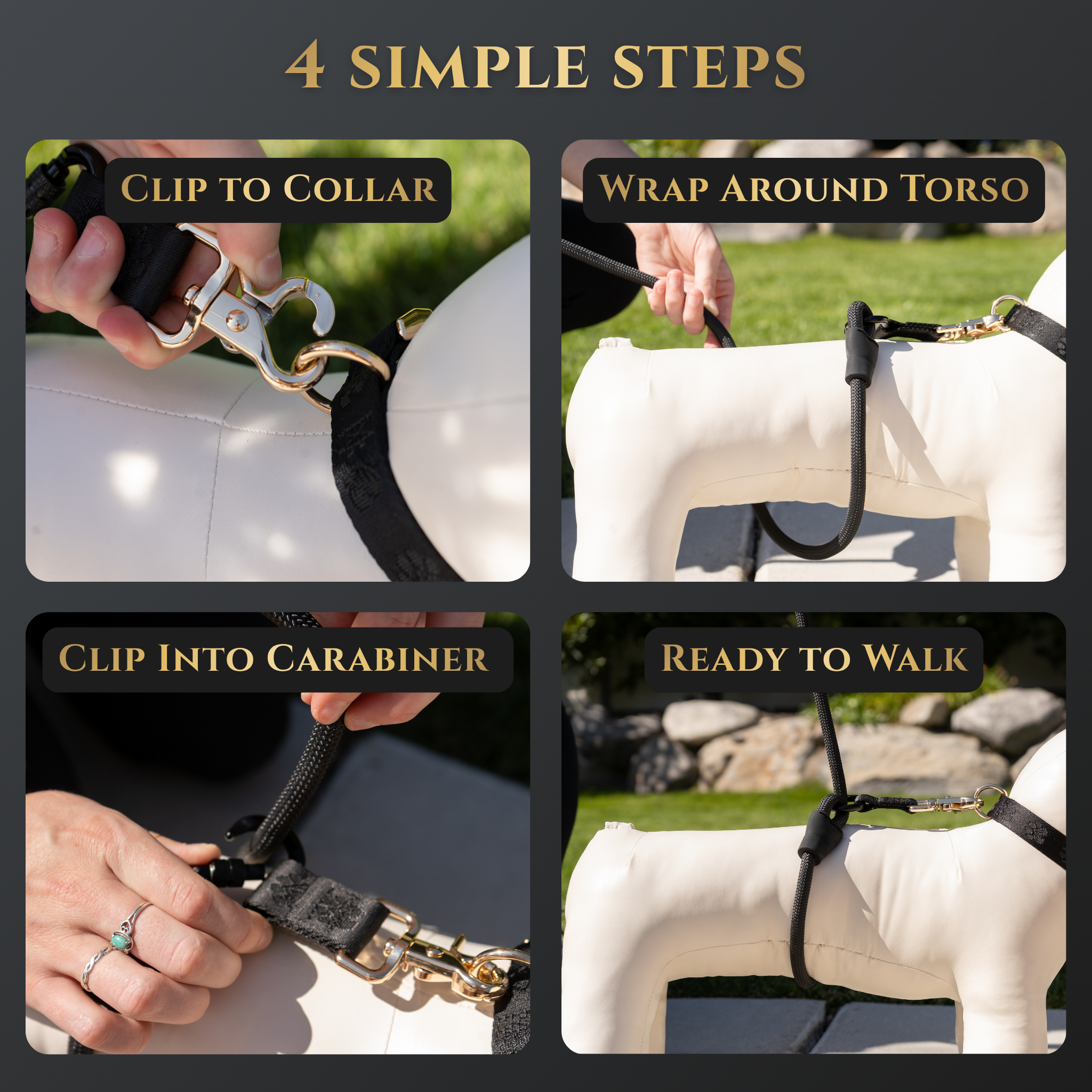 Calm Command © Hands Free, No-Pull Leash set
