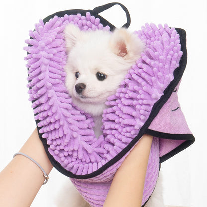 Super Absorbent Microfiber Pet Bath Towel &amp; Bathrobe for Dogs &amp; Cats