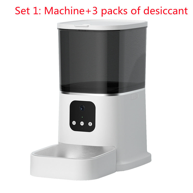 Smart WiFi Pet Automatic Feeder — 6L with App Control &amp; Camera Options