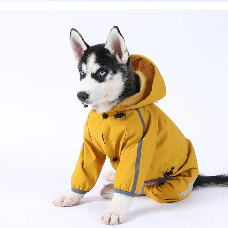 Sily Pet Raincoat Four-legged Raincoat For Dogs Small Dog Outing Clothes