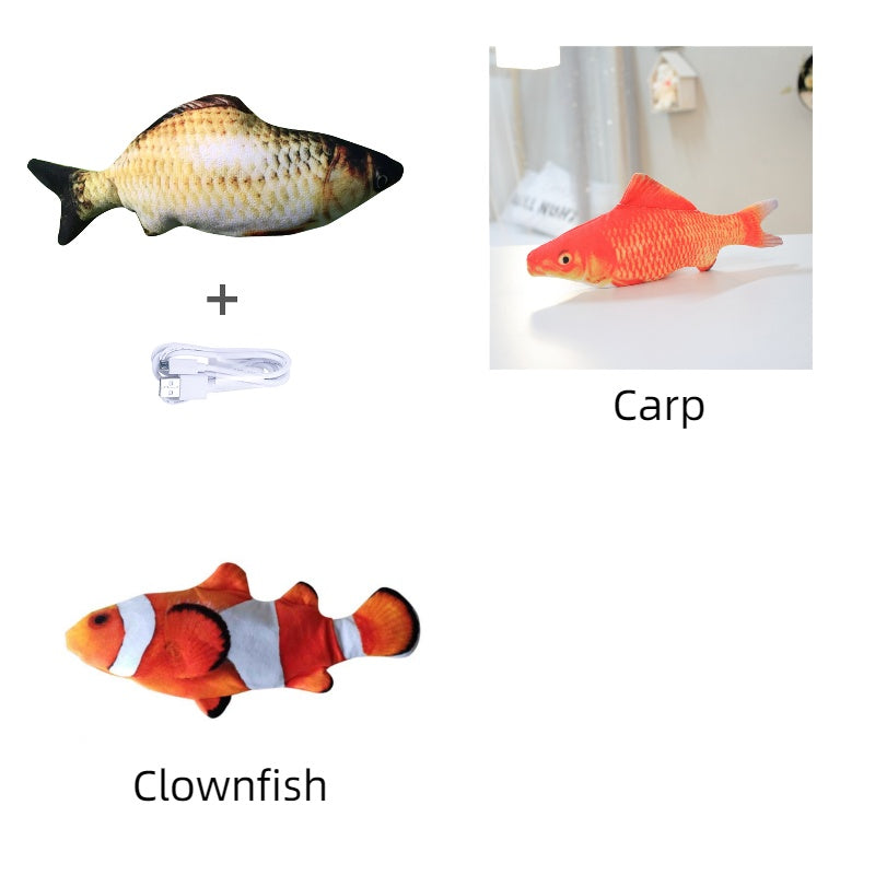 Electric Jumping Fish Cat Toy — USB Rechargeable