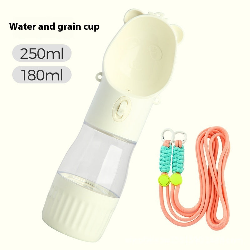 2 In 1 Portable Dog Water Bottle For Small Big Dogs Cats
