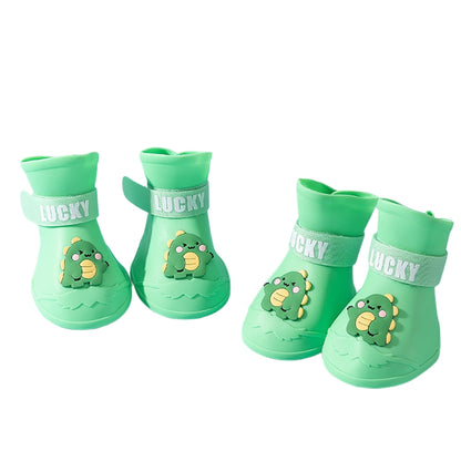 Waterproof Anti-Slip Rubber Rainshoe For Pets,Outdoor Shoe,Ankle Boots,Pet Accessories