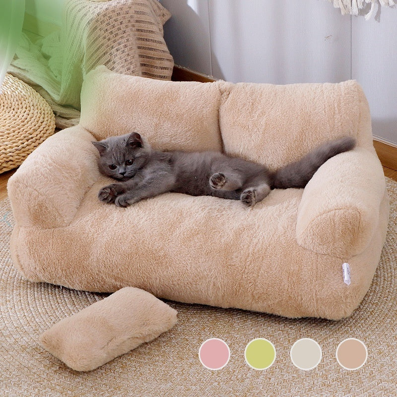 Luxury Cat Bed Sofa Winter Warm Cat Nest Pet Bed For Small pets