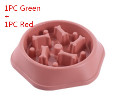 Home Style Bone Choke Prevention Slow Food Bowl