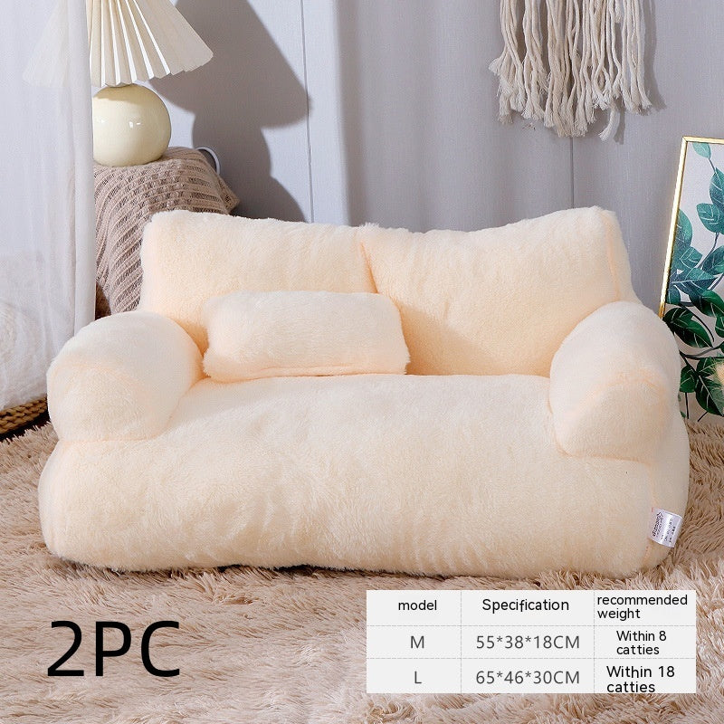 Luxury Cat Bed Sofa Winter Warm Cat Nest Pet Bed For Small pets