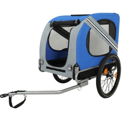 Large Folding Bike Trailer For Dogs  120LB Capacity All-Terrain Pet Carrier, Durable