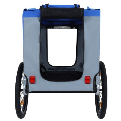 Large Folding Bike Trailer For Dogs  120LB Capacity All-Terrain Pet Carrier, Durable