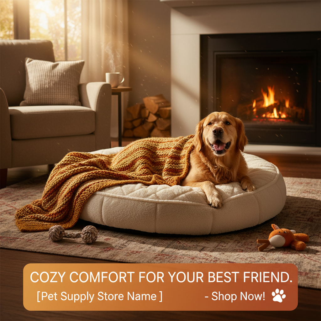Cozy Pet Bed Ad