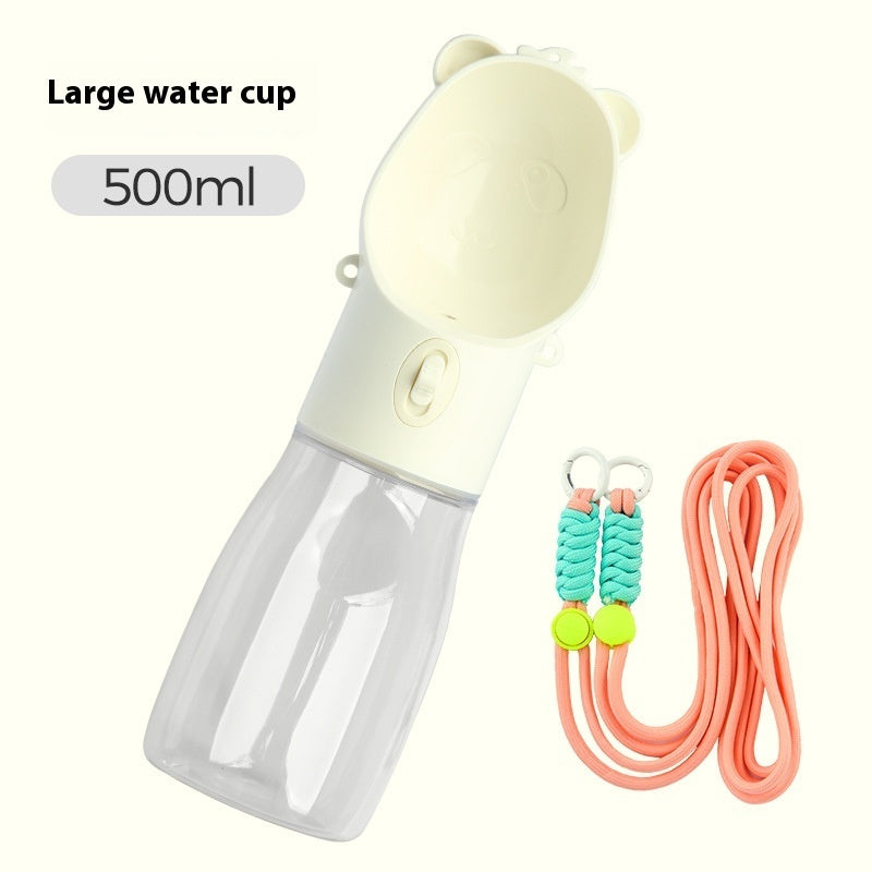2 In 1 Portable Dog Water Bottle For Small Big Dogs Cats