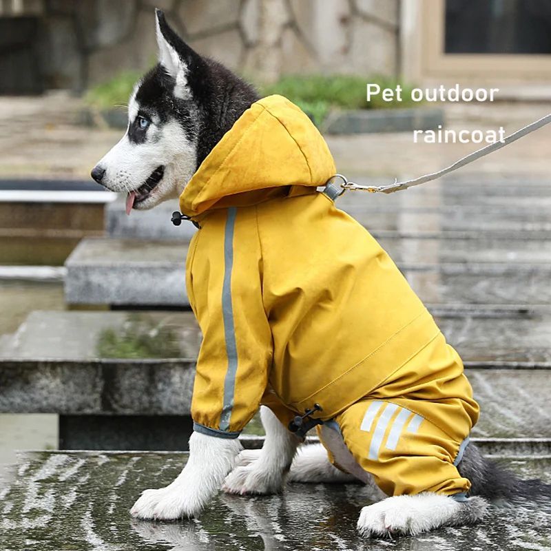 Sily Pet Raincoat Four-legged Raincoat For Dogs Small Dog Outing Clothes